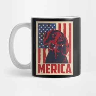 Dachshund Merica 4th Of July Mug